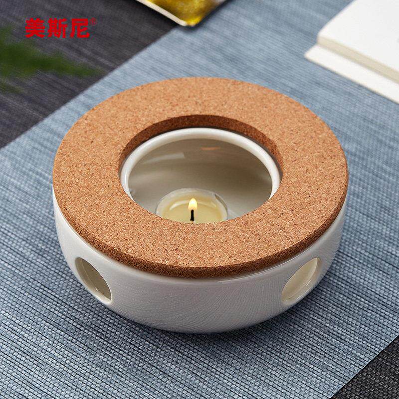 美斯尼蜡烛温茶炉玻璃茶壶保温底座陶瓷加热炉花茶保温套装恒温宝