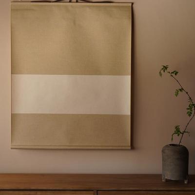 是名一鹿｜卷轴空白宣纸挂轴毛笔书法半生熟现代简约大留白侘寂风