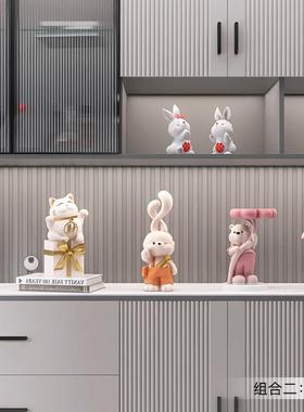 轻奢高级感酒柜家居装饰品摆件客厅电视柜餐边柜玄关搬家乔迁礼物