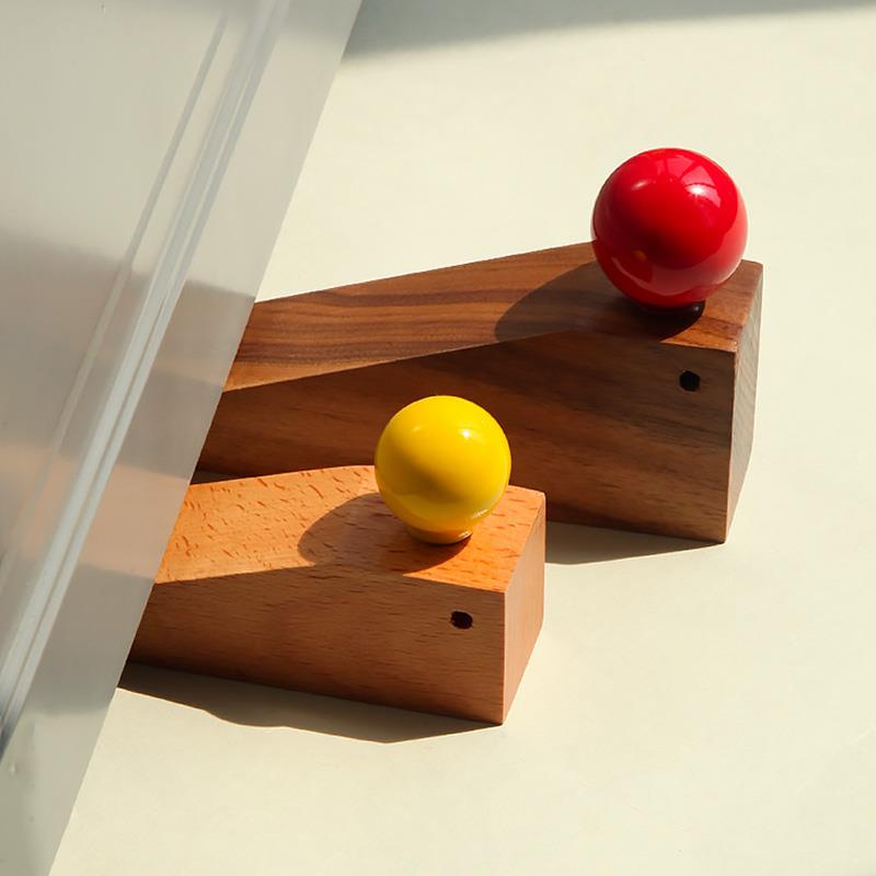 多巴胺可爱卡通风创意胡桃木门塞门档门阻防撞顶门器防风防夹手