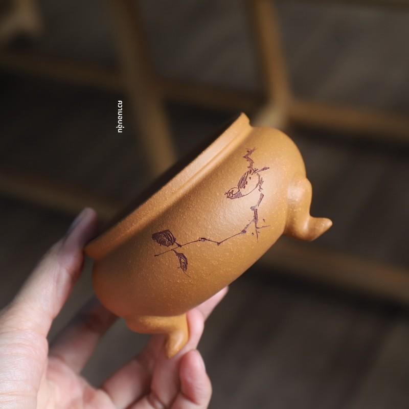 『/小香炉盆』原矿紫砂泥 紫砂小花盆 微盆景盆 包邮