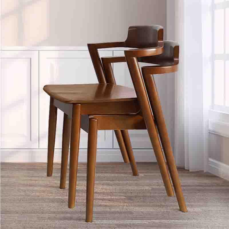 实木餐椅餐厅餐桌家用书房椅子简约美靠背北欧实木椅咖啡厅日式家