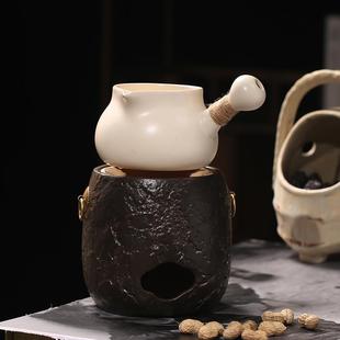 罐罐茶烤奶茶干烧侧把明火围炉煮茶锅陶壶室内外家用养生老白茶壶