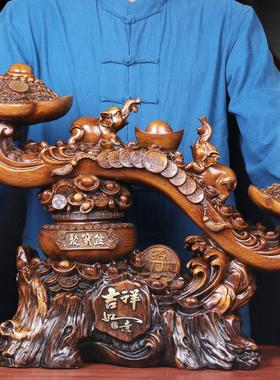 吉祥如意摆件客厅招财电视柜酒柜装饰品办公室摆件工艺品开业礼品