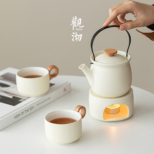 观沏 提梁壶家用煮茶炉底座加热温茶器温茶炉保暖冬季 暖茶咖套装