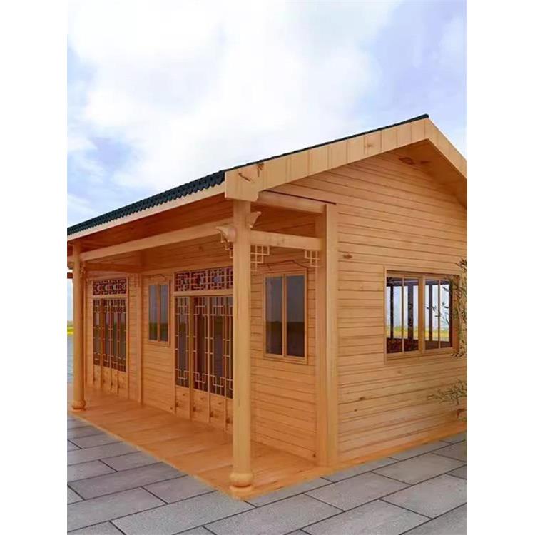 防腐木木屋别墅农庄民宿户外庭院组装茶室仿古可住人移动小木房子