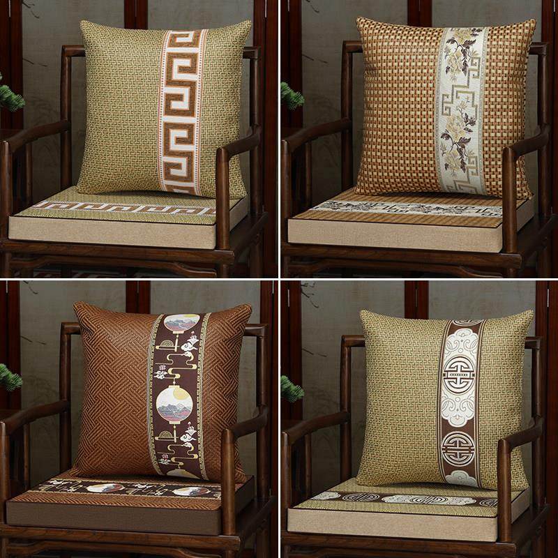 中式红木沙发垫夏天藤席椅垫夏季凉席坐垫实木椅子海绵垫子可拆洗,居家布艺,椅垫,淘宝优惠券,粉丝福利购,淘宝优惠卷