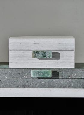 原创设计南洋覆古摆件中国风布艺装饰盒收纳盒子软装饰品组合套装