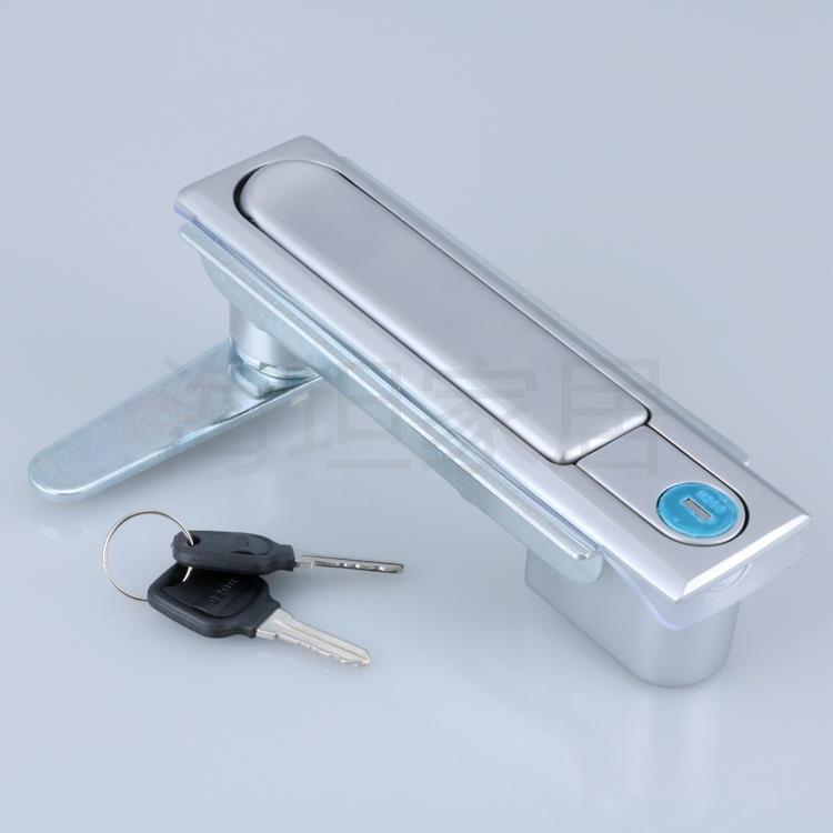 海坦 大号平面锁 MS480-1-1电柜箱锁 配电柜锁大方锁 158mm平面锁