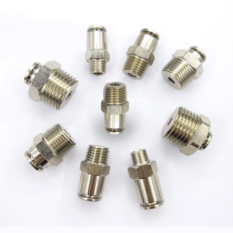 304不锈钢直通快插接头 PC8-02直通快插接头气管快速气动接头