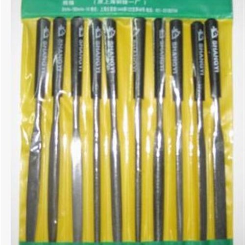 上海沪工 上一牌 塑柄整形锉刀/什锦锉 5180mm 10支一套