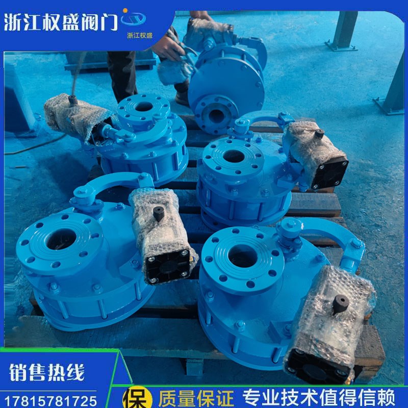 BZ643TC-10气动陶瓷摆动进料阀气动圆盘阀气动旋转进料阀DN150