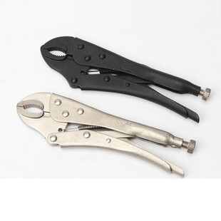 匠实10寸大力钳圆口钳C型钳弧齿省力钳可调节钳子曲口鱼嘴钳包邮