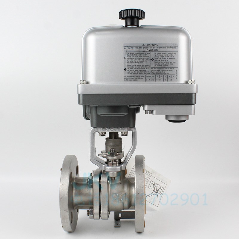 日本北泽kitz不锈钢电动球阀EXH10UTB法兰连接EXS10UTB外置端子盒