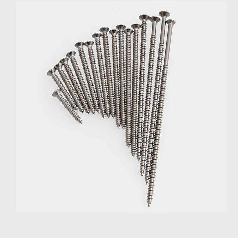 M4M5M6M8 304不锈钢十字沉头自攻螺丝平头自攻螺钉*6x8x10x18x100