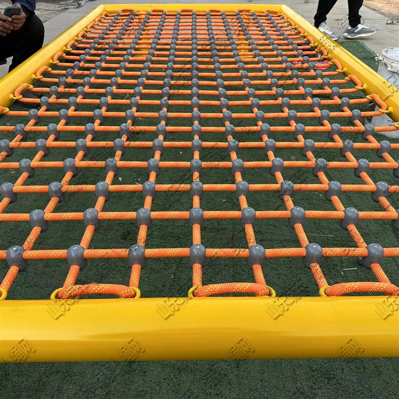 儿童户外卡扣攀爬网幼儿园亲子体能训练攀岩爬网蜘蛛网安全防护网