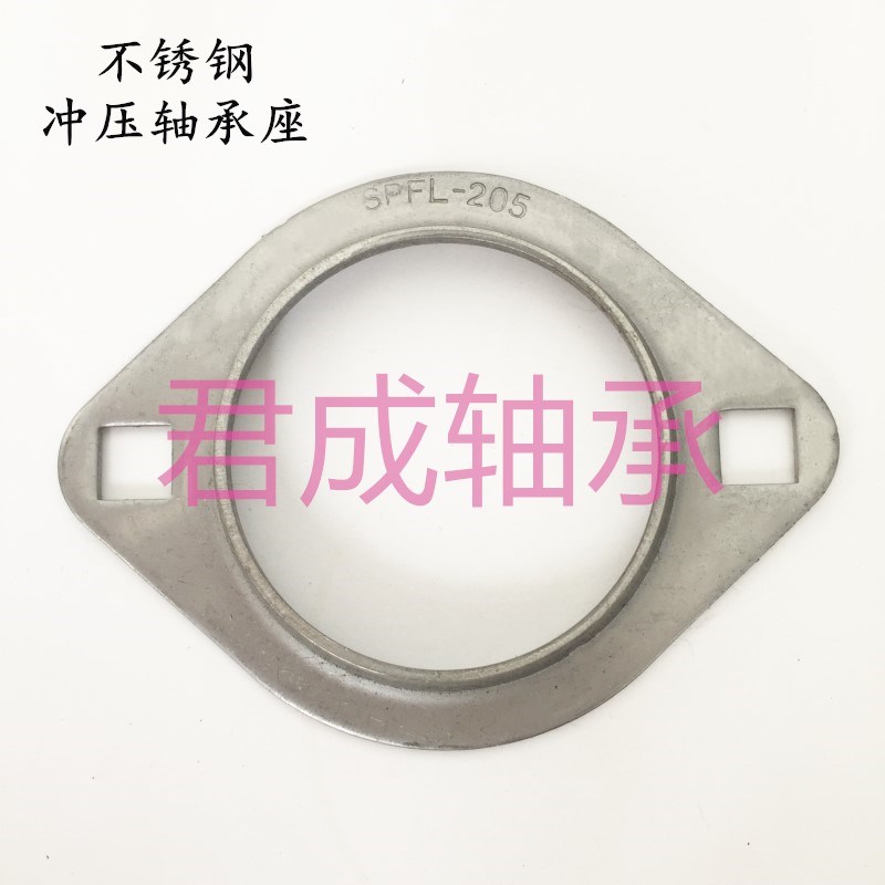 304材质不锈钢冲压轴承座菱形SPFL204 205 206 207水中可用耐腐蚀