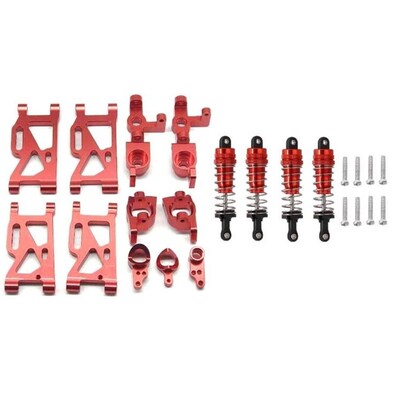 伟力144001遥控车rc1:14金属前后摆臂配件C型座前后轮座避震器