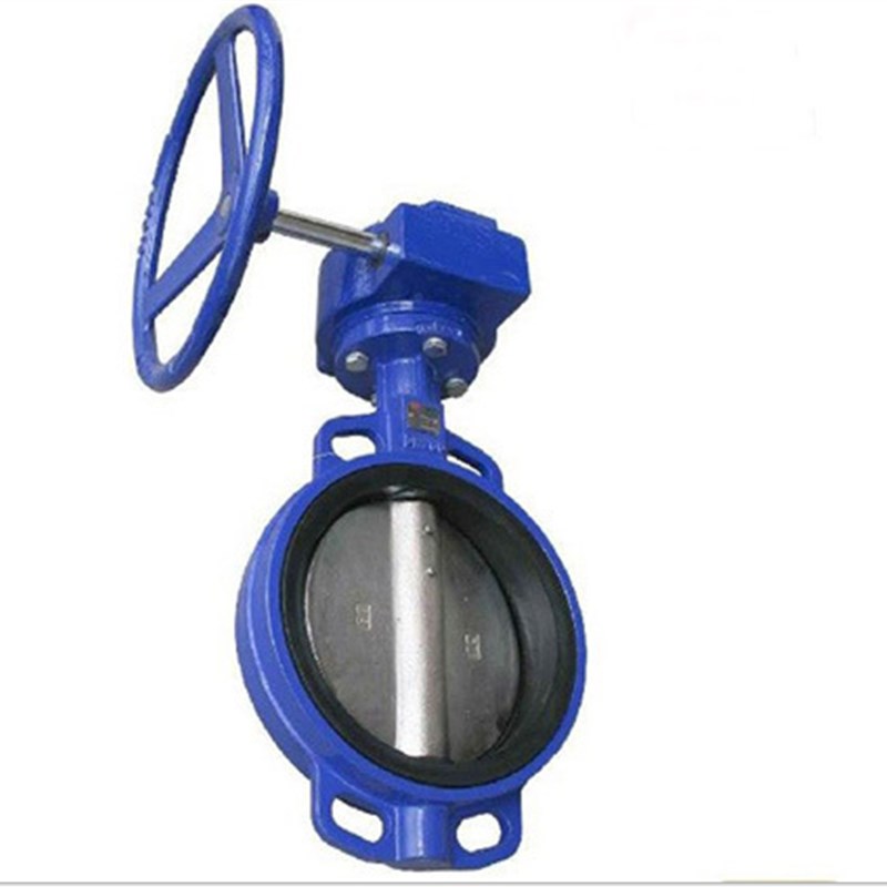 D371X-10/16涡轮蜗杆对夹式手柄蝶阀DN80 100 125 150 200 250300