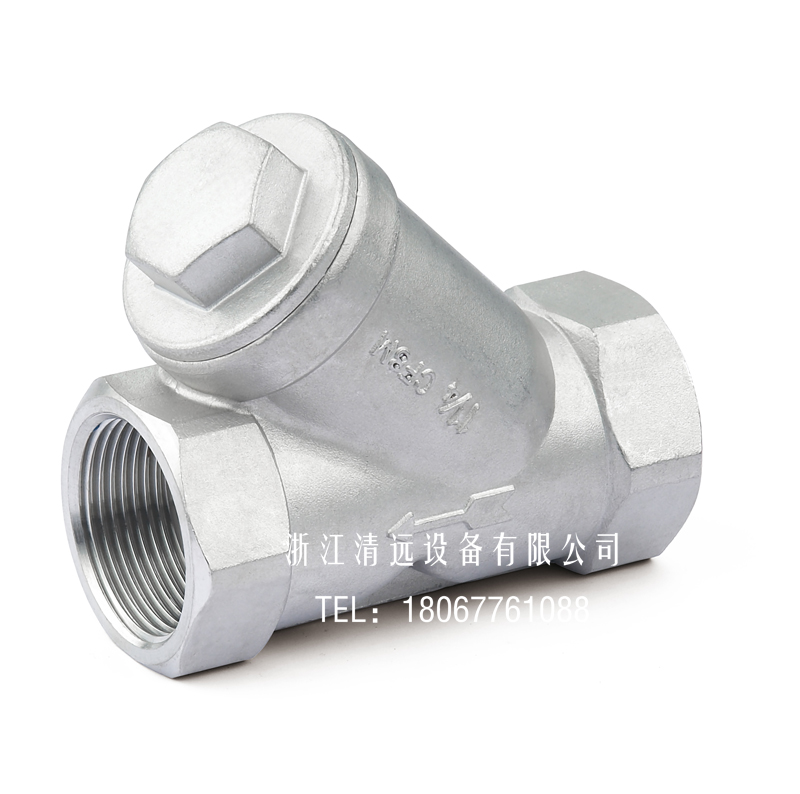 304不锈钢Y型过滤器丝扣螺纹丝口4分6分1寸GL11W-16P【重型加厚】
