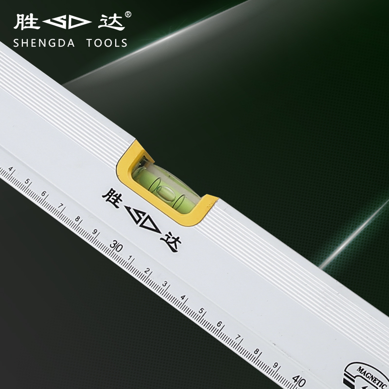胜达工具 带磁水平尺 水平测量三水泡型水平测量尺家用装修水平仪