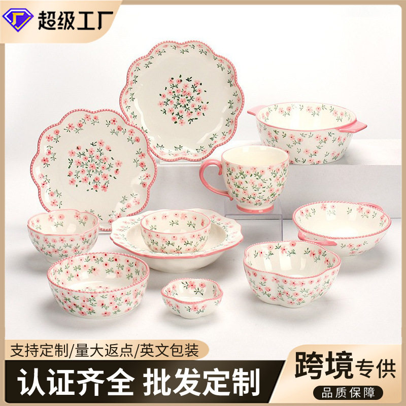 墨色2023年新款高颜值米饭碗陶瓷家用吃饭的碗可爱餐具个人专用碗