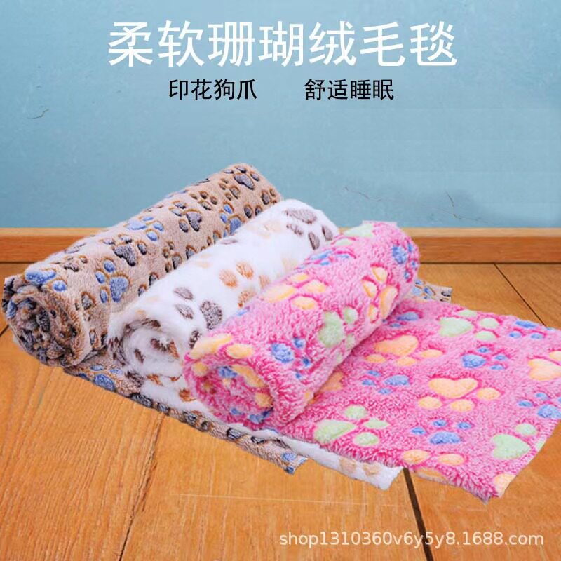 //狗垫冬季宠物垫子保暖毯子睡觉小型犬狗床耐咬加厚保暖垫法斗-