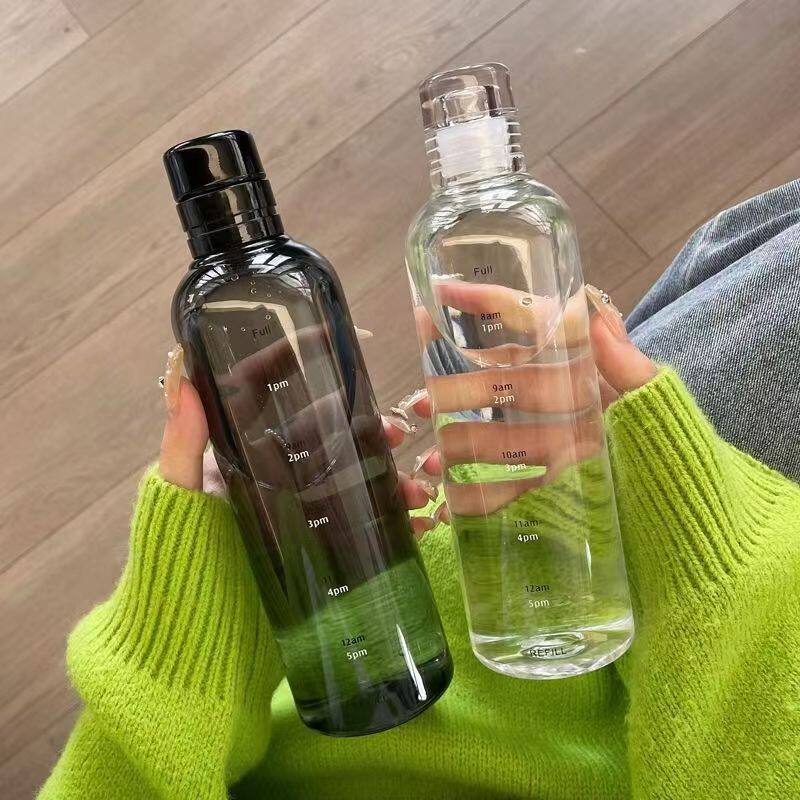 仿矿泉水瓶式水杯子新款便携上班网红水瓶透明塑料女生高颜值简约
