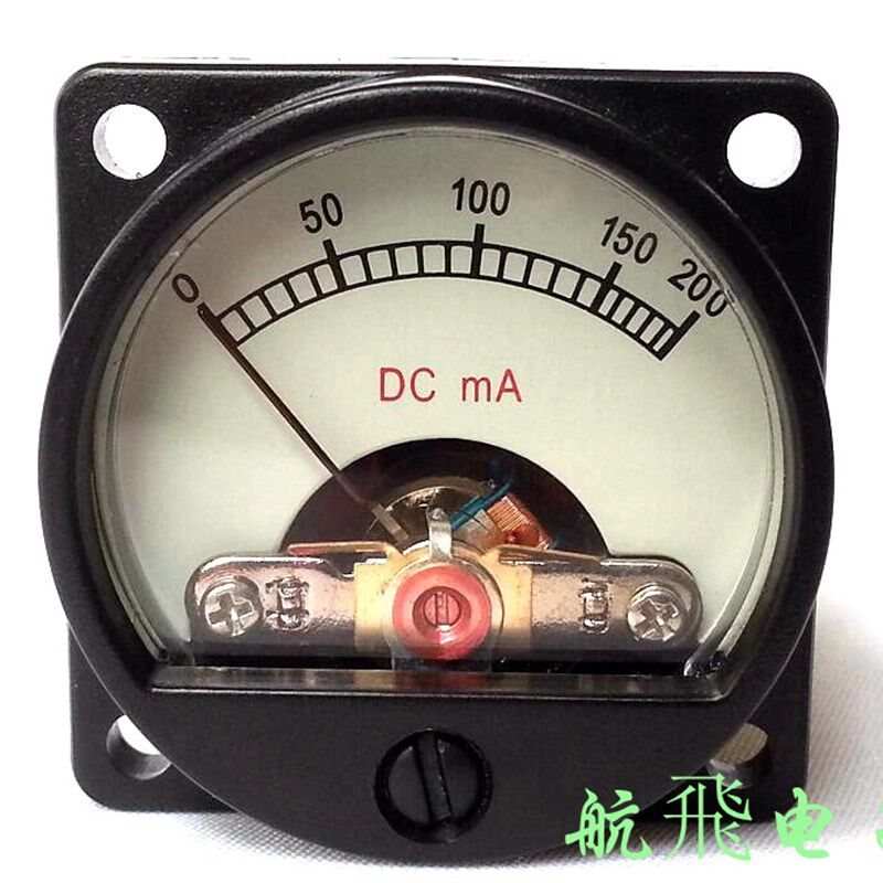 台资 35- 200mA DC电源电压电流表头 带背光灯  直径34mm