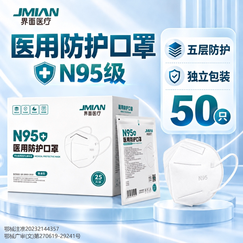 界面灭菌级独立成人医用防护口罩