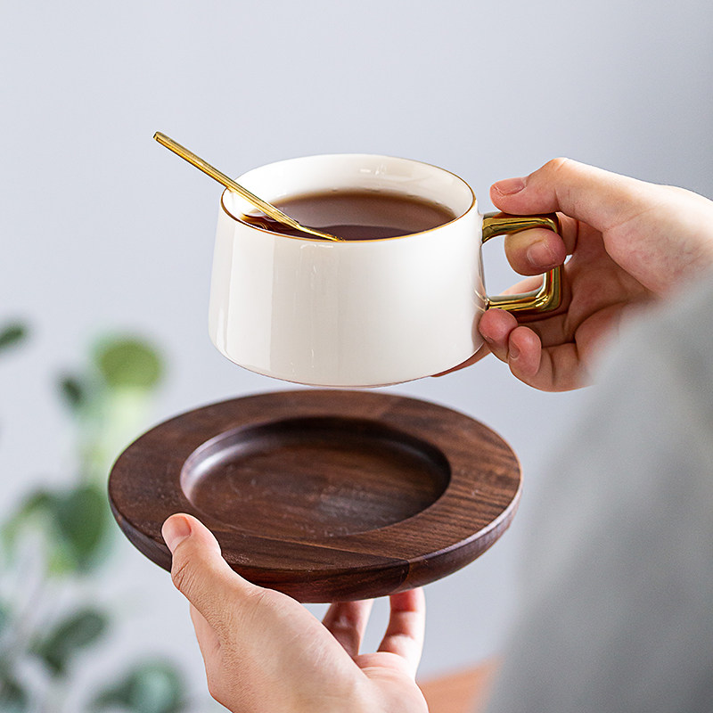 陶瓷咖啡杯碟送勺 欧式小奢华轻奢杯子套装办L公室英式下午茶杯in,餐饮具,咖啡杯,淘宝优惠券,粉丝福利购,淘宝优惠卷