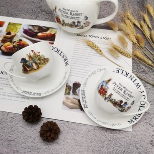 出口骨瓷彼得兔可爱下午茶v餐具套装红茶壶茶杯咖啡壶咖啡杯碟欧