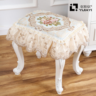 欧式椅子a垫对花防滑化妆凳子垫四季薄款椅坐垫高档客厅墩子垫包