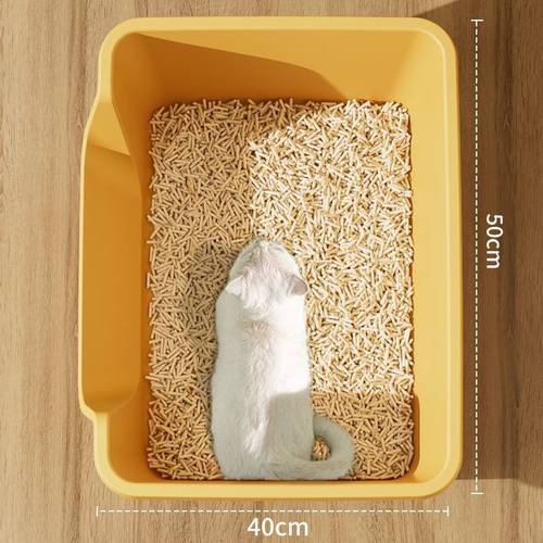 宠物用品超大号开放式防外溅猫厕所猫沙盆易洗不粘底半封闭猫砂盆