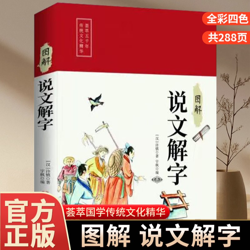 图解说文解字  彩图详解汉字起源国学经典阅读书籍汉字字源考据
