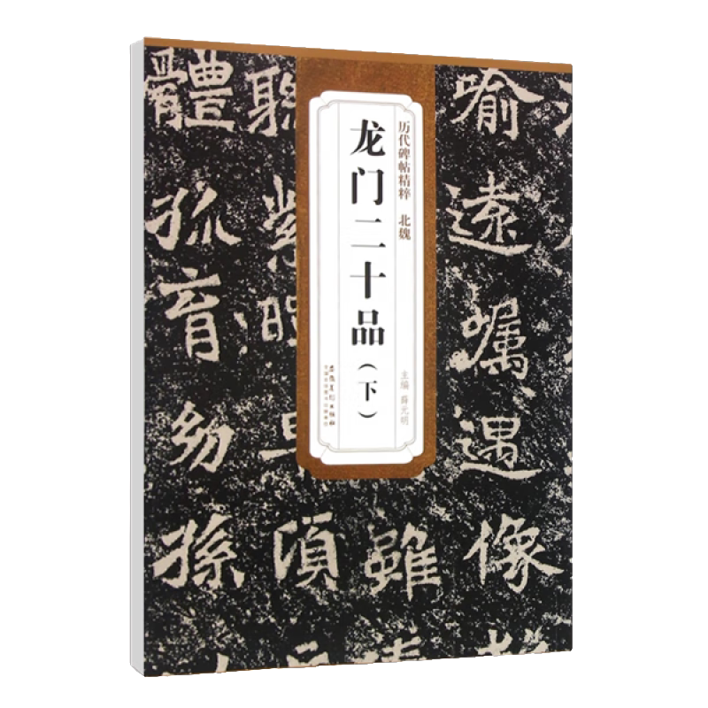 龙门二十品下 历代碑帖 简体旁注 含技法解析 毛笔楷书书法练字帖