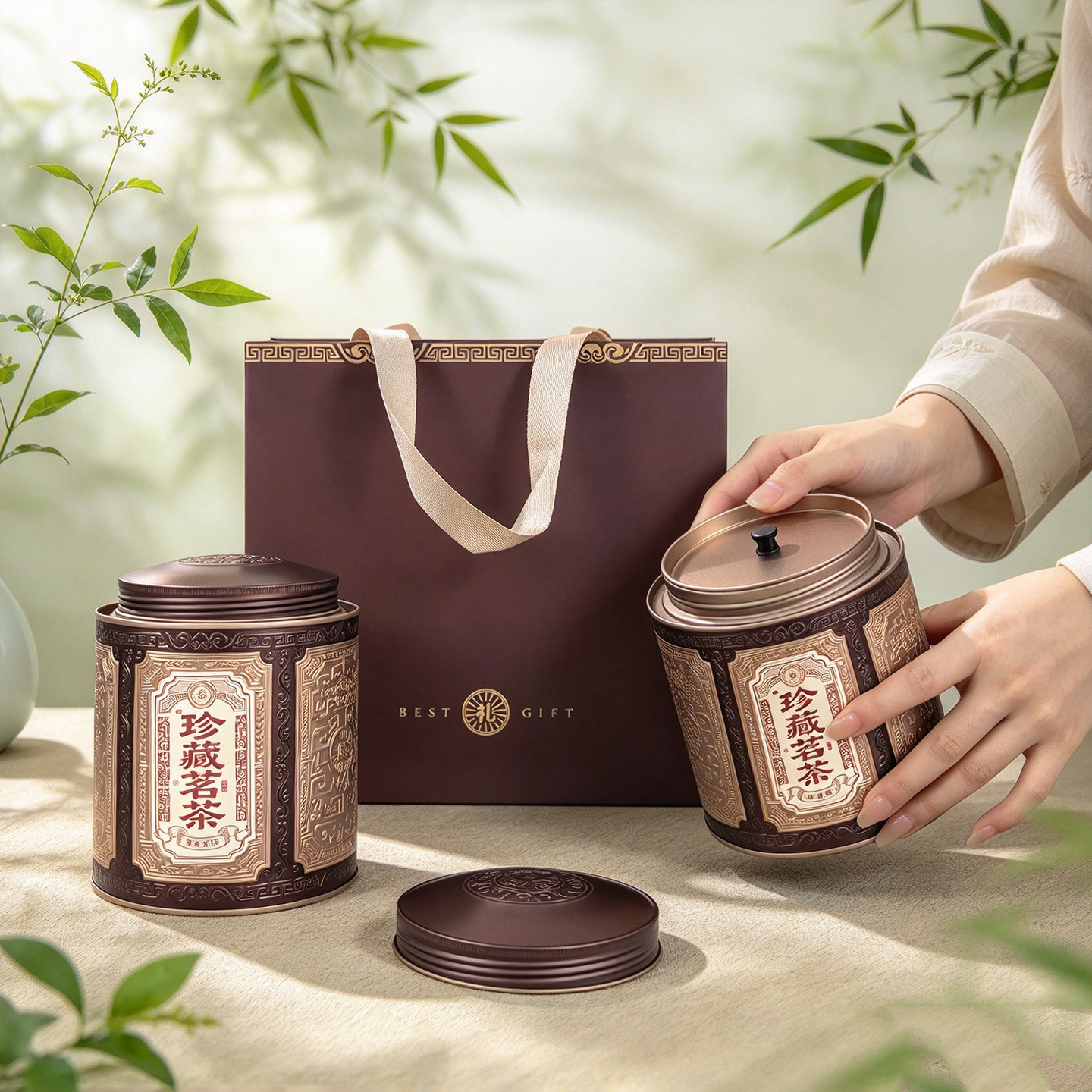 新款圆铁茶叶罐半斤一斤装定制