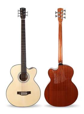 跨境42寸原声贝司木贝司缺角云杉GB67C木贝斯bass guitar