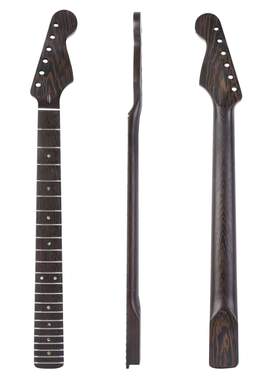 [哑光]22品ST鸡翅木琴柄电吉他琴颈彩贝音点-牛骨上枕 ST Strat