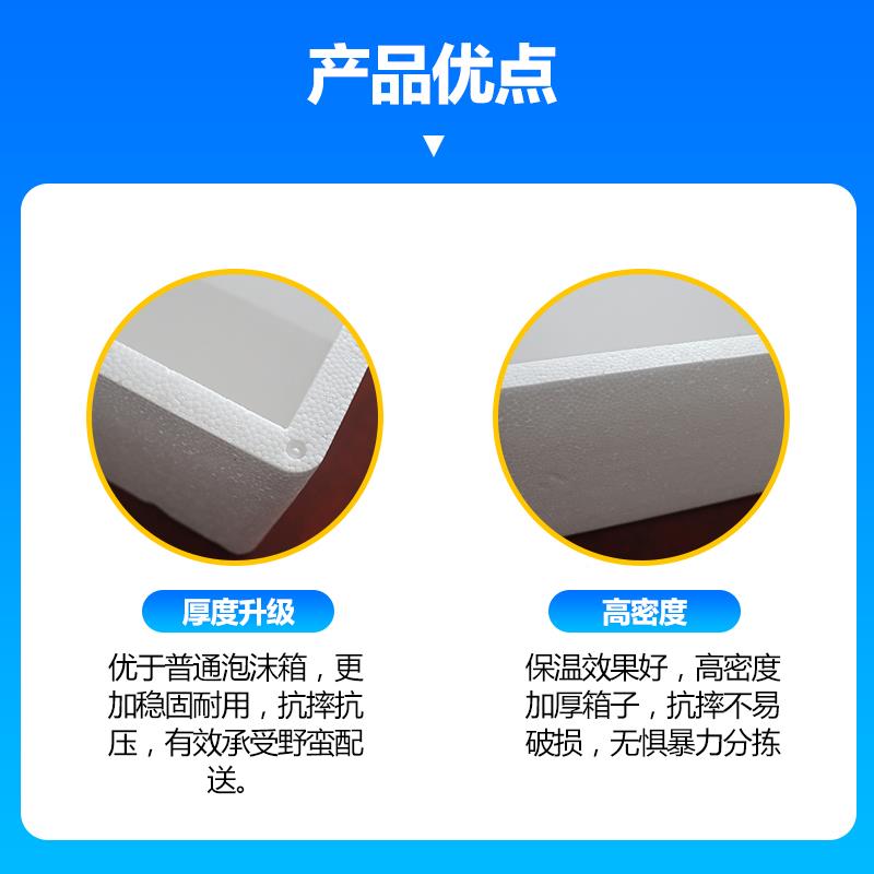 加厚箱泡沫箱商快专用商用CIZ递摆摊种菜冷藏保温邮政大号保温电