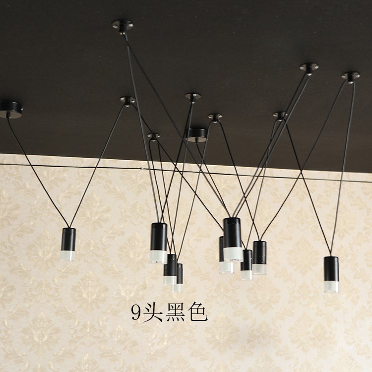 尤魅极简后现代线条吊灯我是
