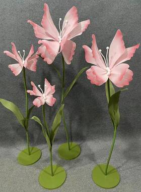 婚庆GUZ装饰蝴蝶花路引蝴EA泡沫蝴蝶婚布蝶置舞台礼影V楼橱窗装饰