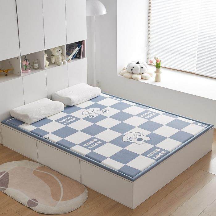 2025新款凉感丝印花防滑卡软通休榻息人地垫榻米单双人可折OXW叠,居家布艺,家用脚垫,淘宝优惠券,粉丝福利购,淘宝优惠卷