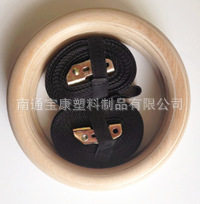 木质吊环 健身体操用品 上肢训练 28mm木吊环配3.8cm宽吊带