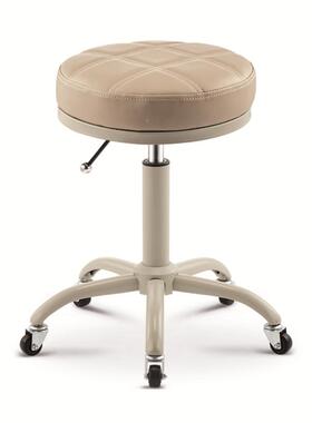 子美发旋转升降圆凳美甲化凳滑轮不卡发妆发廊凳店大工凳升VYS降