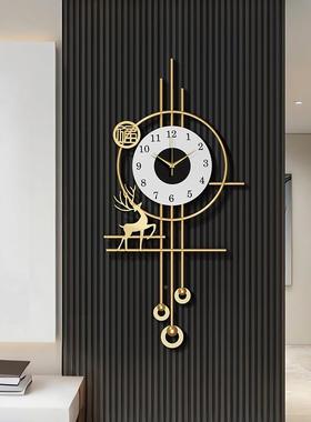 格栅挂钟5202新款创意客厅时尚挂艺术墙轻奢表简约现代静钟23131
