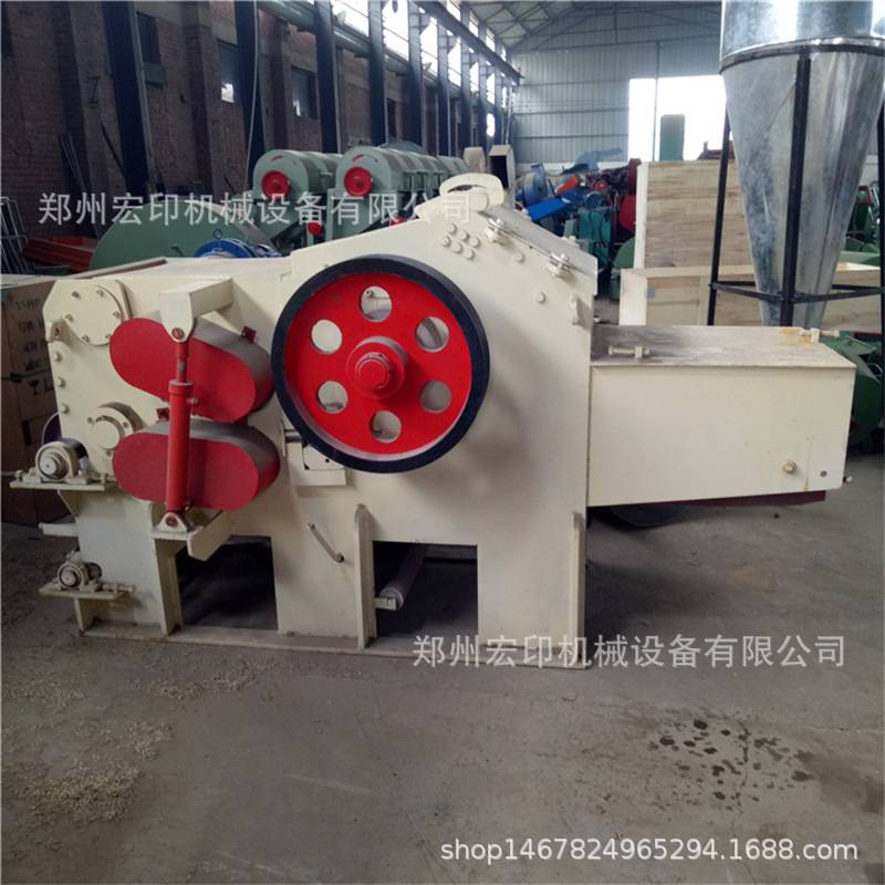 全自动多功能木头削片机 宏印树枝树干木屑机 218大型鼓式削片机