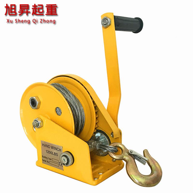 6包邮双向自锁手摇绞盘12018磅手动卷0机家用绞车1800磅200磅吊扬