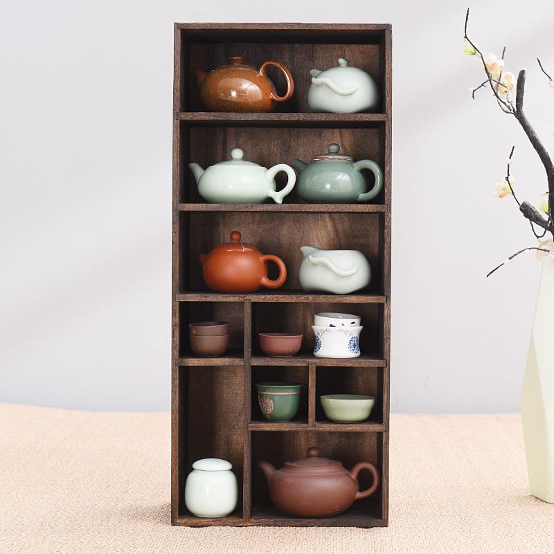 实木整办公收纳盒中式桌HAU面置小物架书架学生橱飘窗书杂物理架