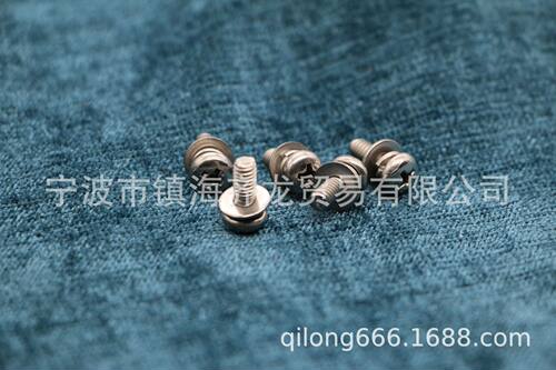 304不锈钢十字盘头三组合 齐龙标准件 M6系列